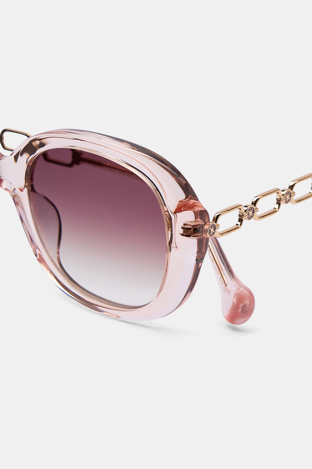 ONE HOT MESS SUNGLASSES CRYSTAL NUDE / CRYSTAL ROSE
