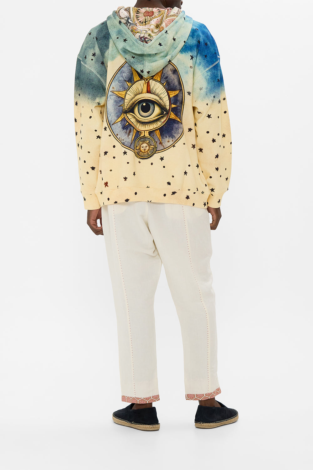 RELAXED FIT OVERSIZED HOODIE W KANGA POCKET HOUSE OF HOROSCOPES