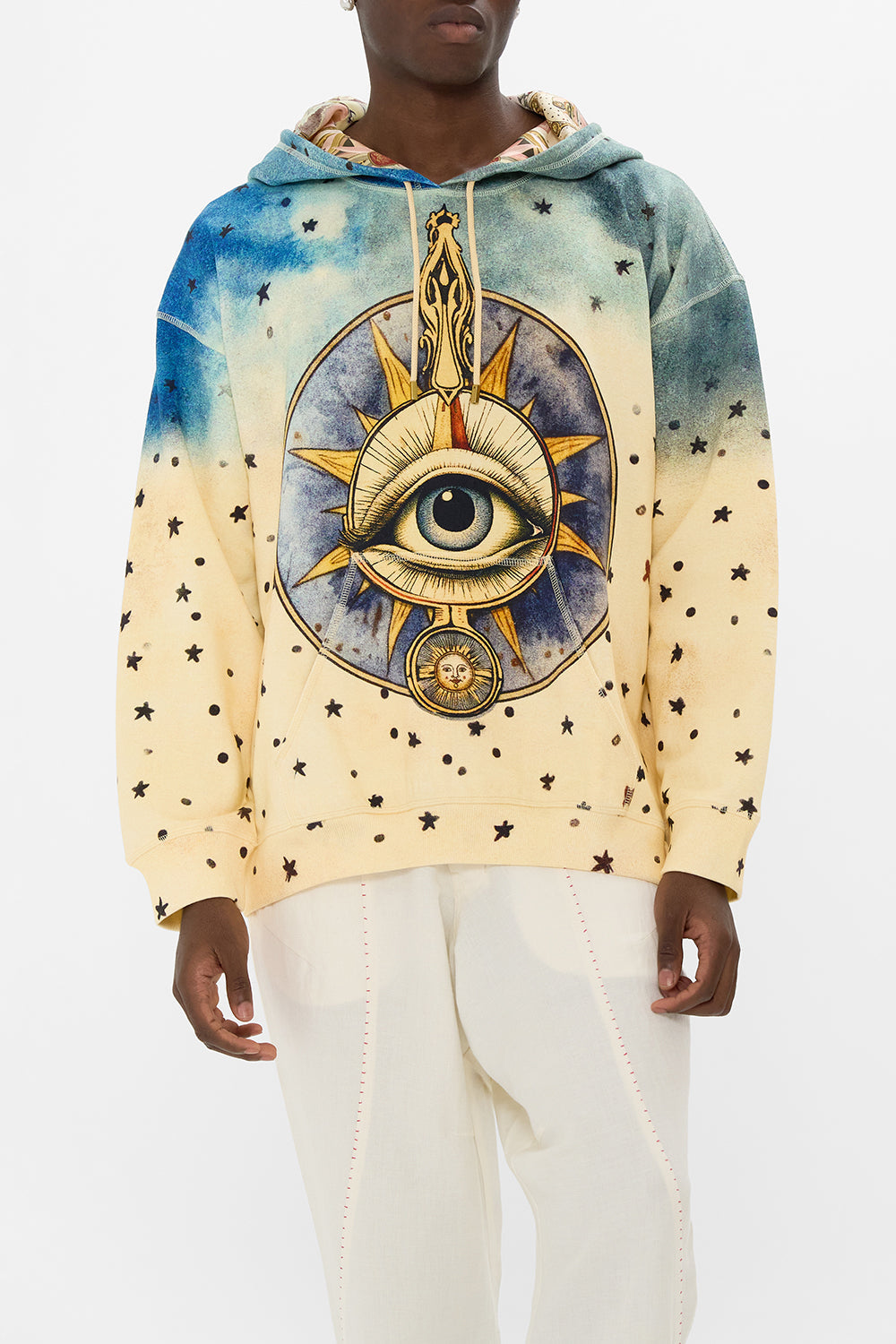 The CAMILLA relaxed fit oversized hoodie w kanga pocket from our print house of horoscopes