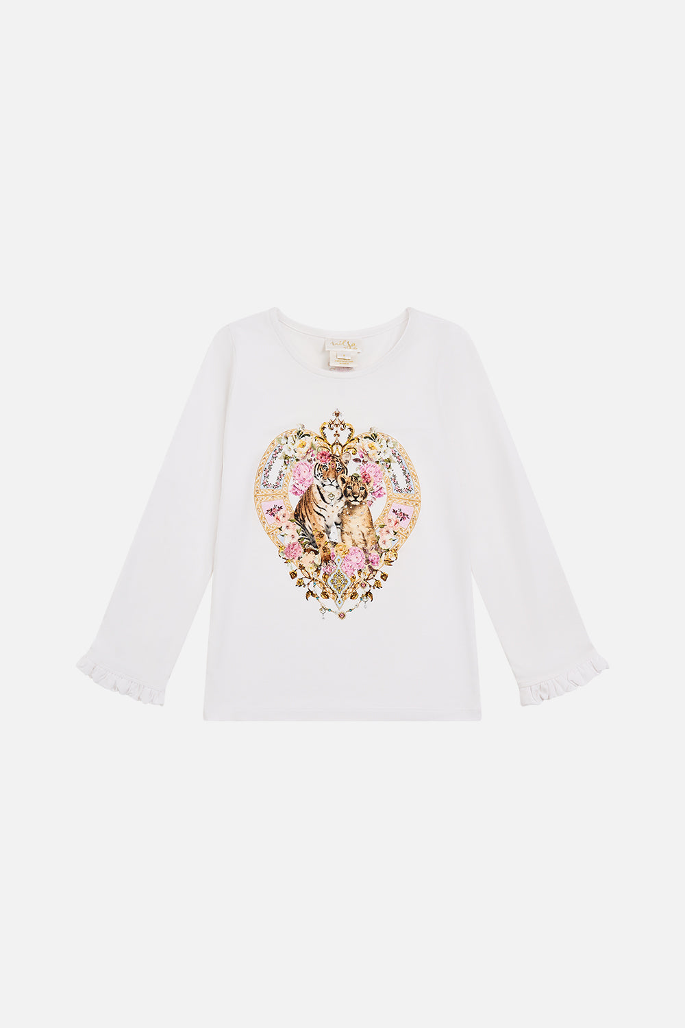 CAMISETA INFANTIL DE MANGA LARGA CON VOLANTES EN LOS PUÑOS TILED IN TIME