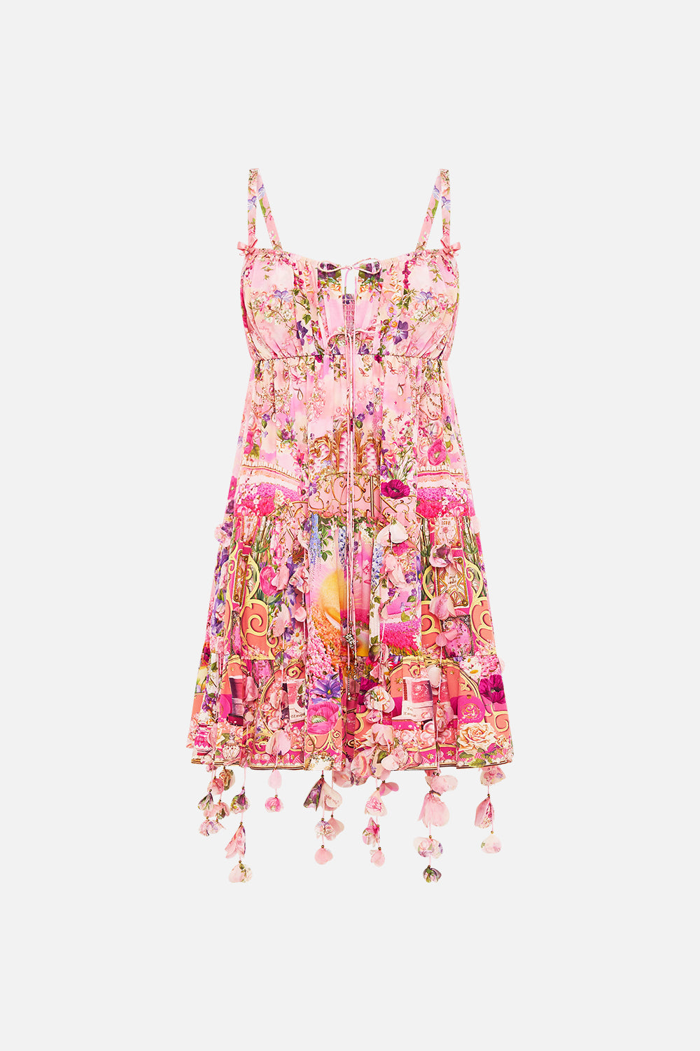 GATHERED BUST TIERED MINI DRESS TOTALLY OZMOPOLITAN