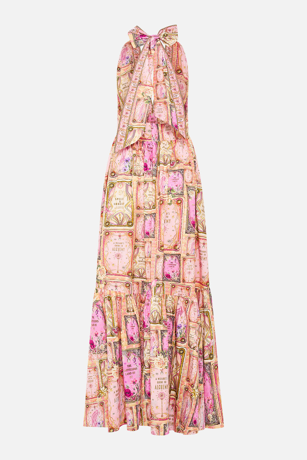 The Totally Ozmopolitan Ruffle Hem Halter Dress | CAMILLA US
