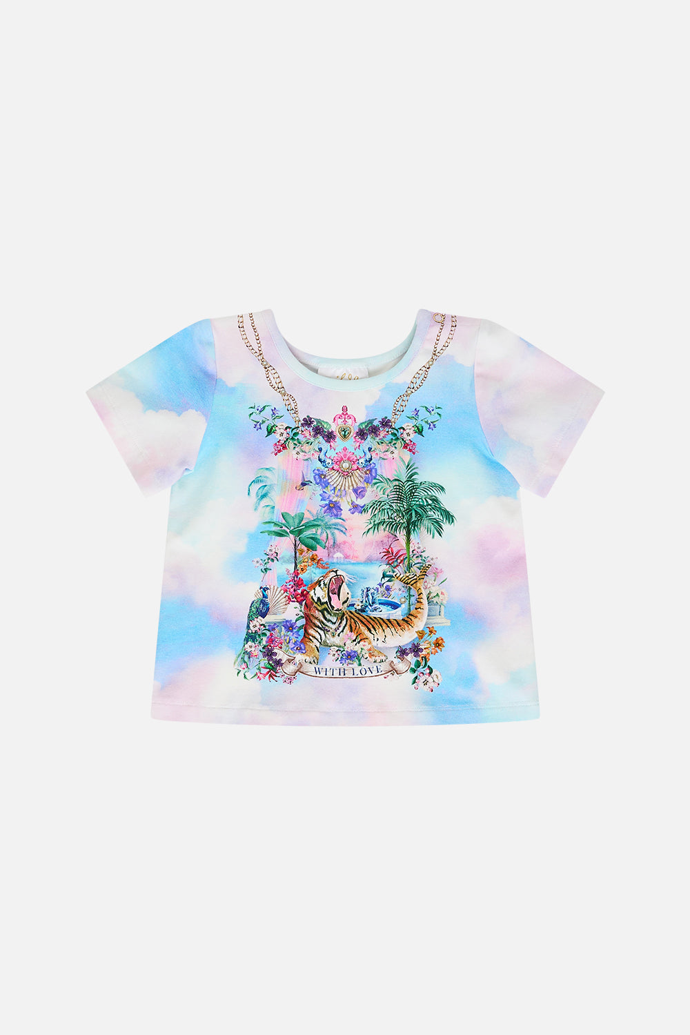 The CAMILLA Babies Short Sleeve Tee in our Spirit Of Santa Maria print.