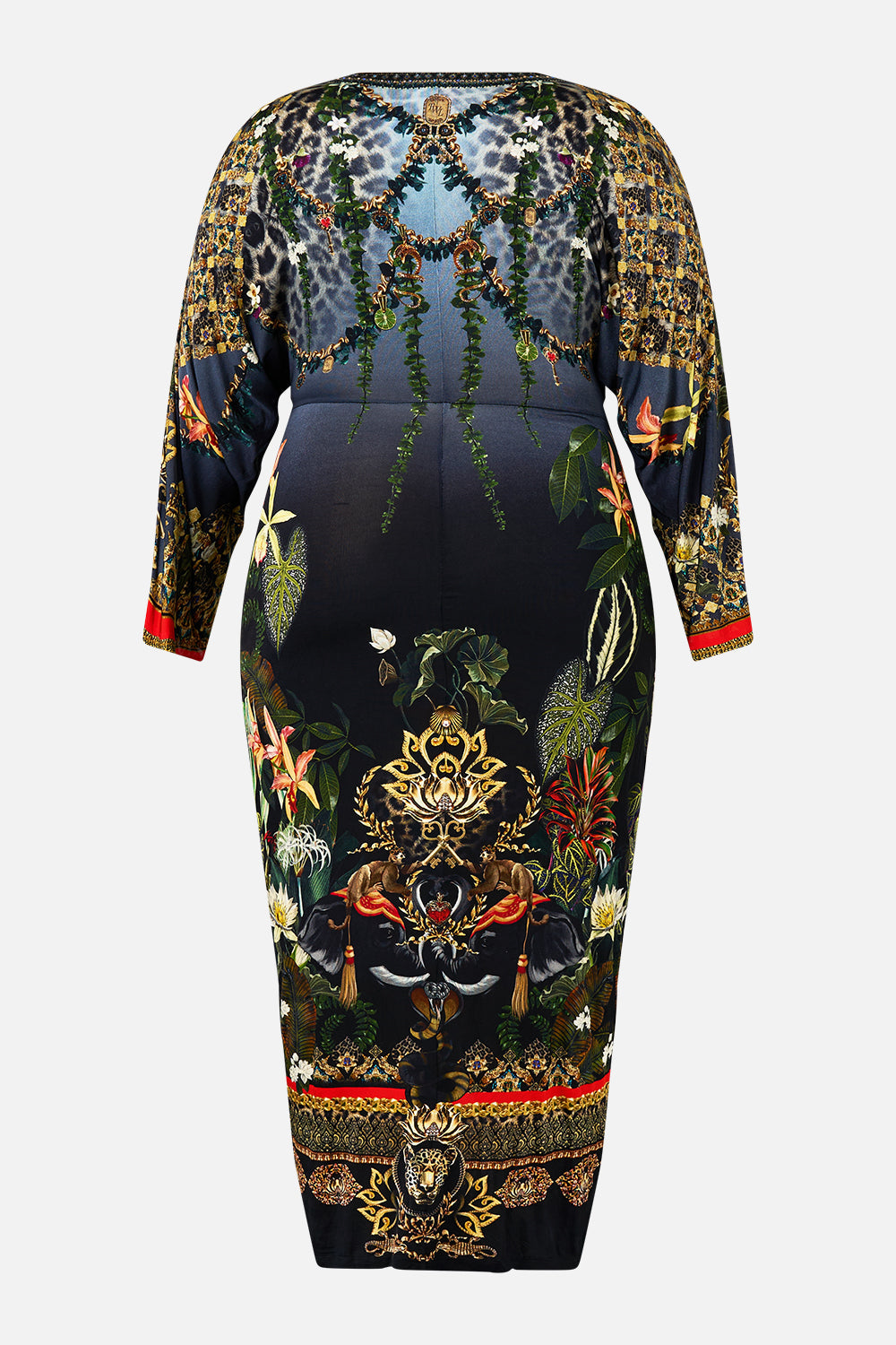 The Ready For My Welcome Drink Long Split Front Twist Dress