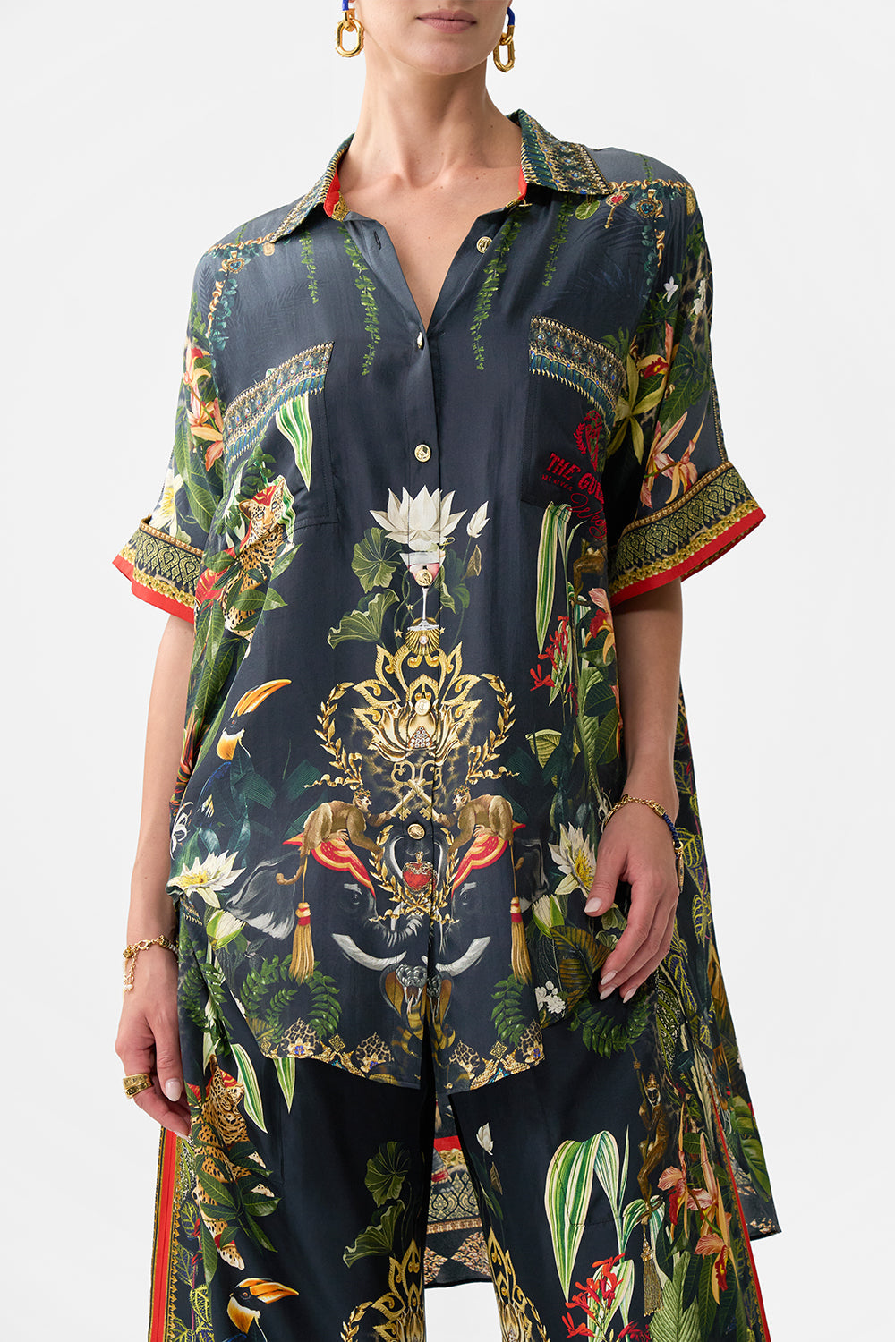 OVERSIZED POCKET TUNIC READY FOR MY WELCOME DRINK