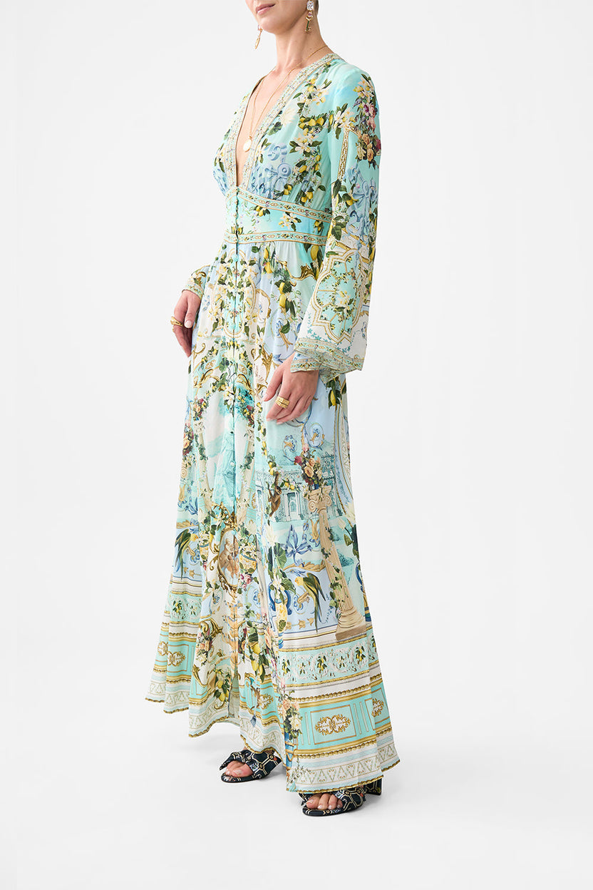 Cornelia® | Kimono Style V-Neck Summer Dress