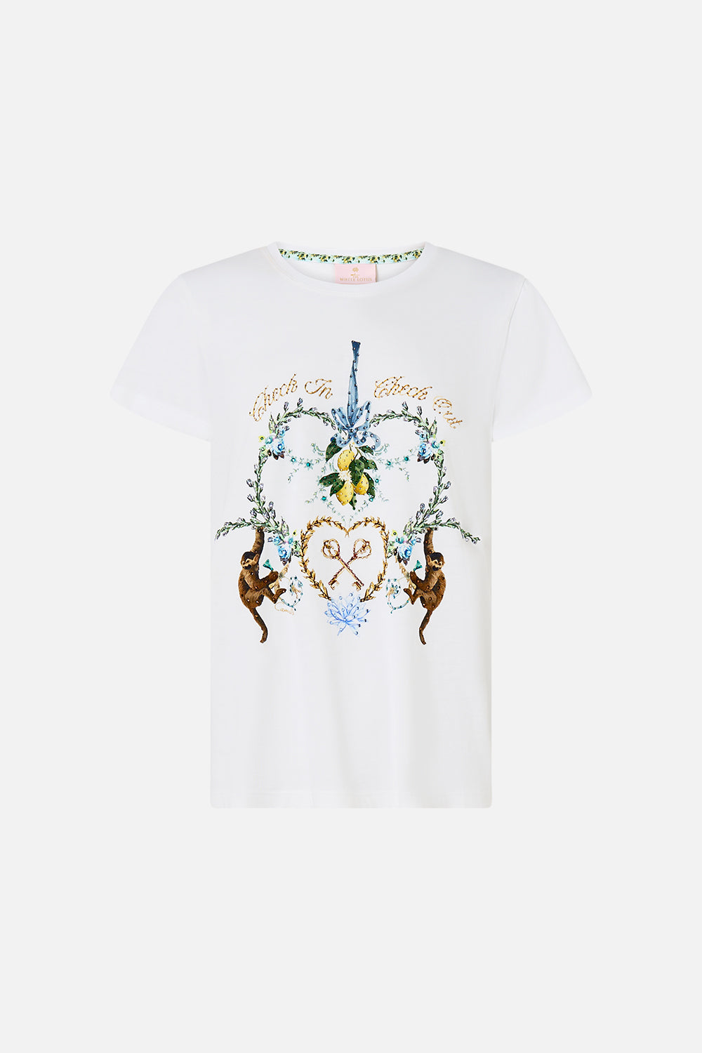 CAMISETA CUELLO REDONDO CORTE AJUSTADO VENUS EN UNA VESPA