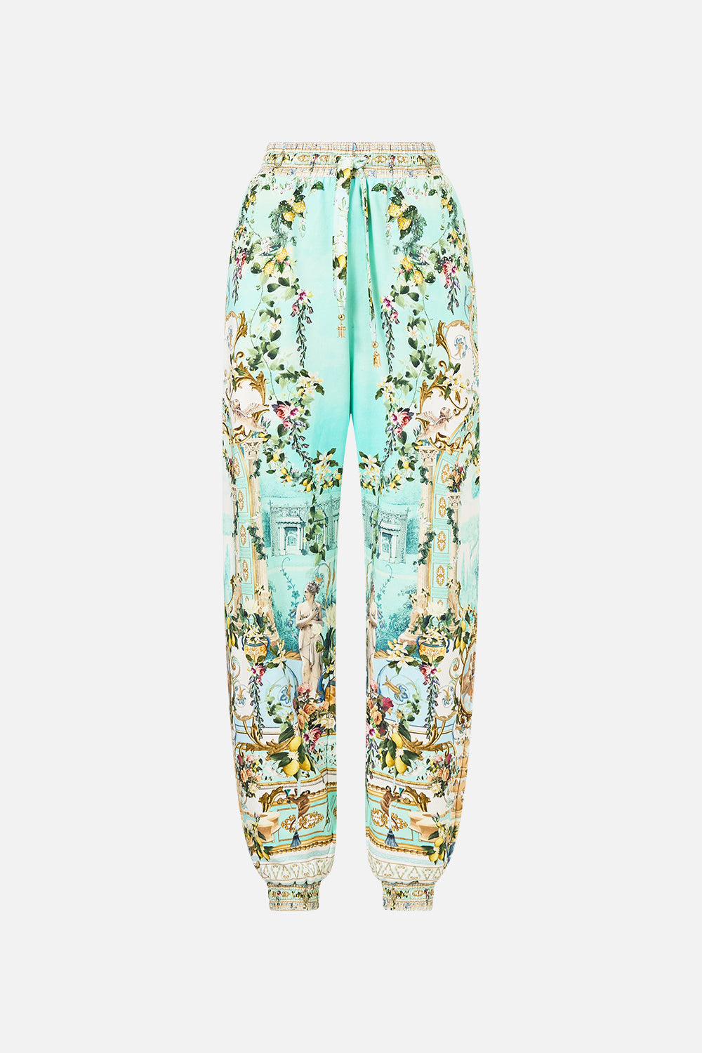 JERSEY TRACK PANT WITH SILK DETAILS VENUS ON A VESPA