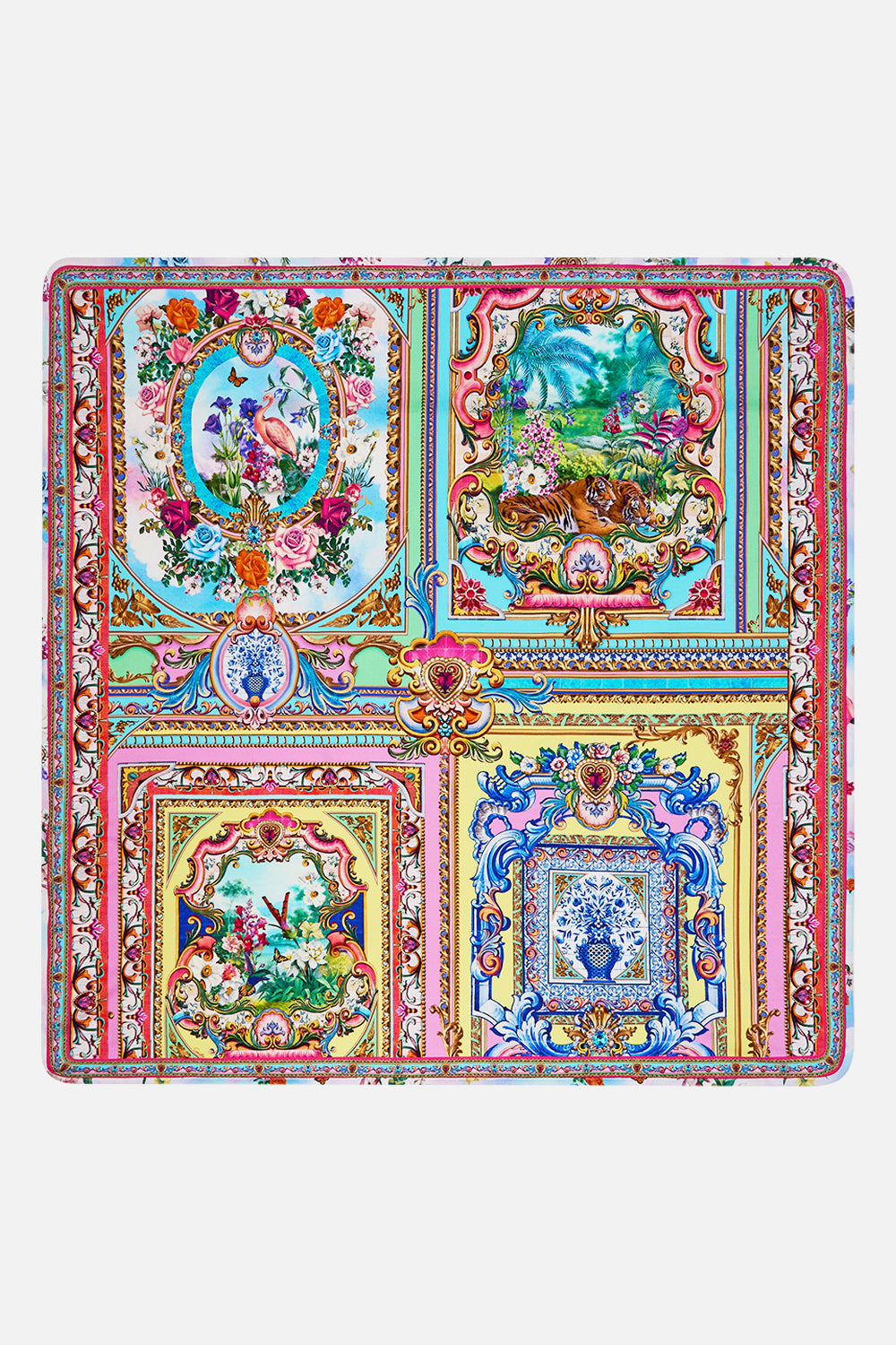 The CAMILLA Babies Square Blanket in our Spirit Of Santa Maria print.