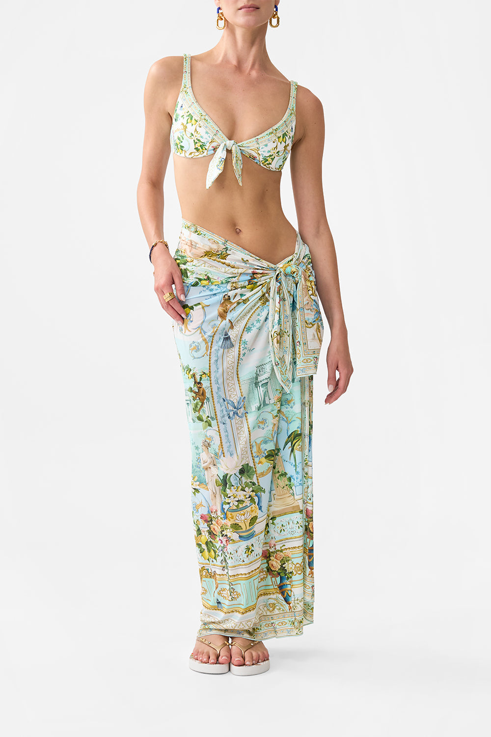 REVERSIBLE TIE BIKINI SET VENUS ON A VESPA