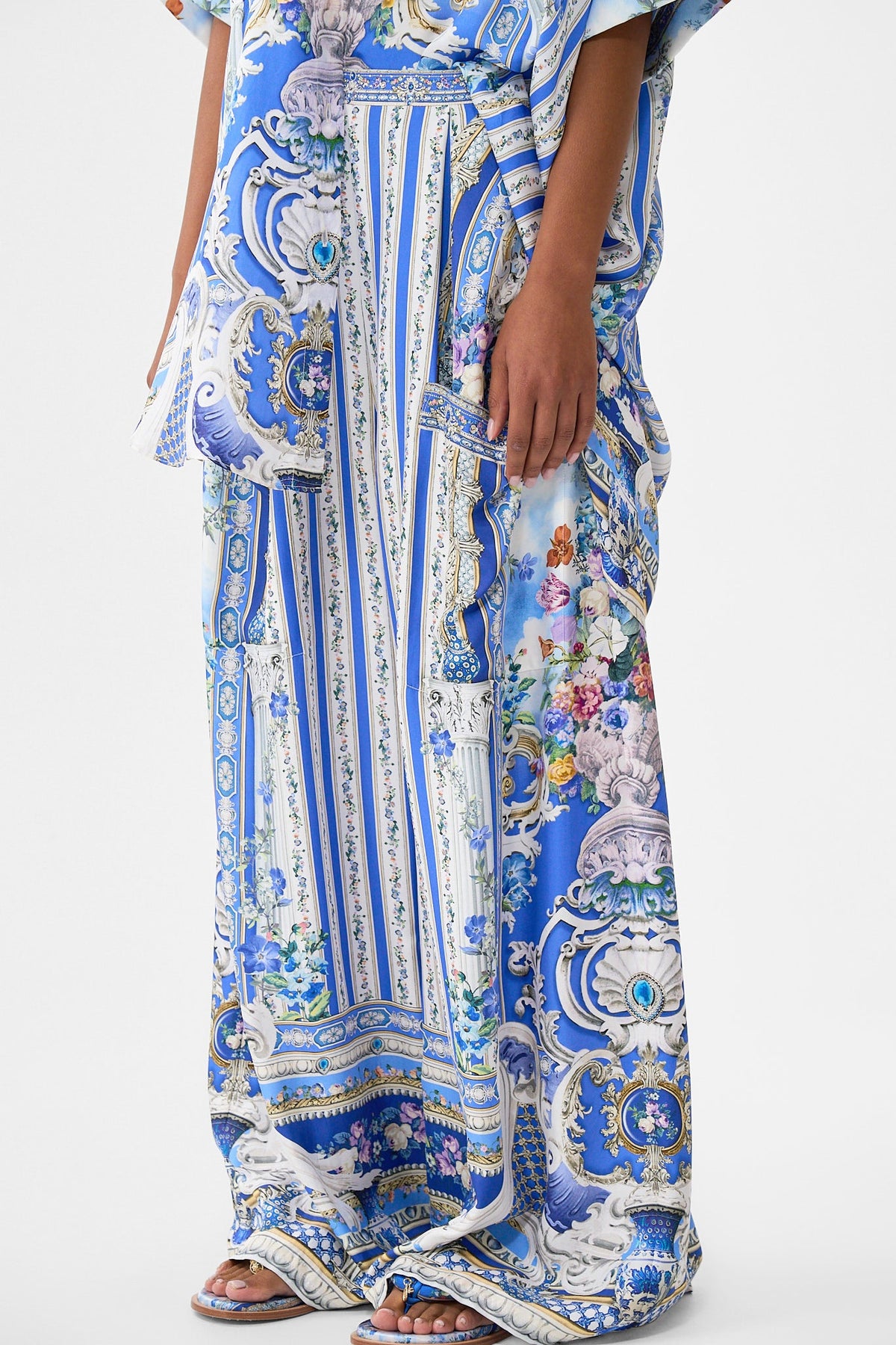 WIDE LEG TROUSER WITH FRONT POCKETS OTTOMAN OPULENCE