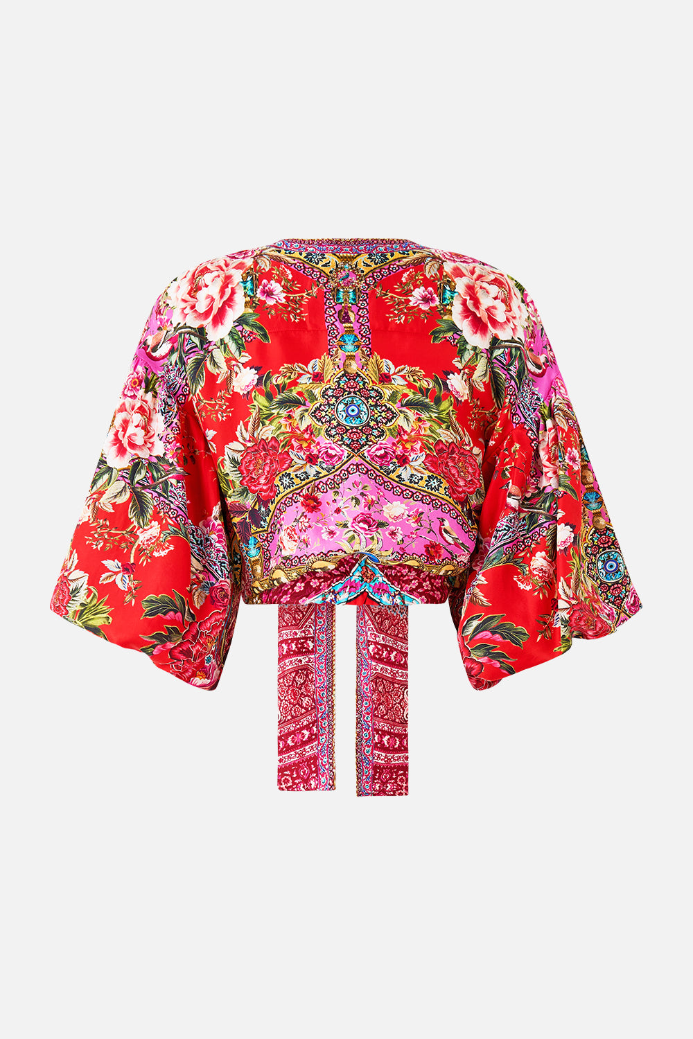 TIE FRONT PUFF SLEEVE TOP HEIRLOOM EMPIRE