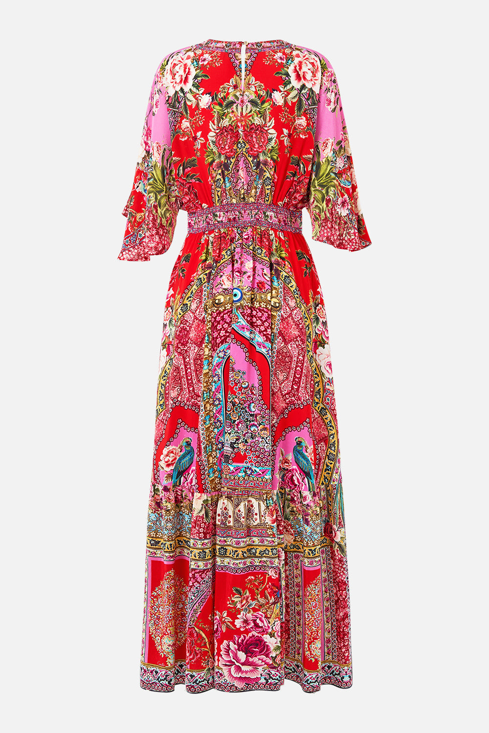 VESTIDO ENTALLADO CON VOLANTE EN EL BAJO ESTILO IMPERIO HEIRLOOM
