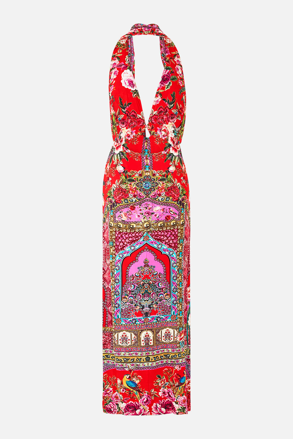 VESTIDO ESCOTE PRONUNCIADO EFECTO COPA ESTILO IMPERIO HERITAGE