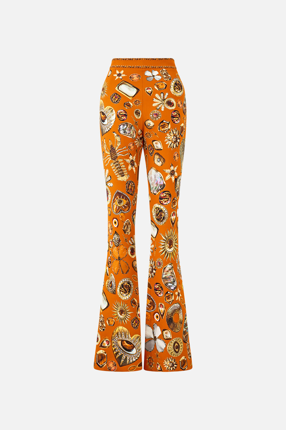 PANTALÓN ACAMPANADO CON DETALLES DE COSTURA TALISMANES DE TURQUÍA