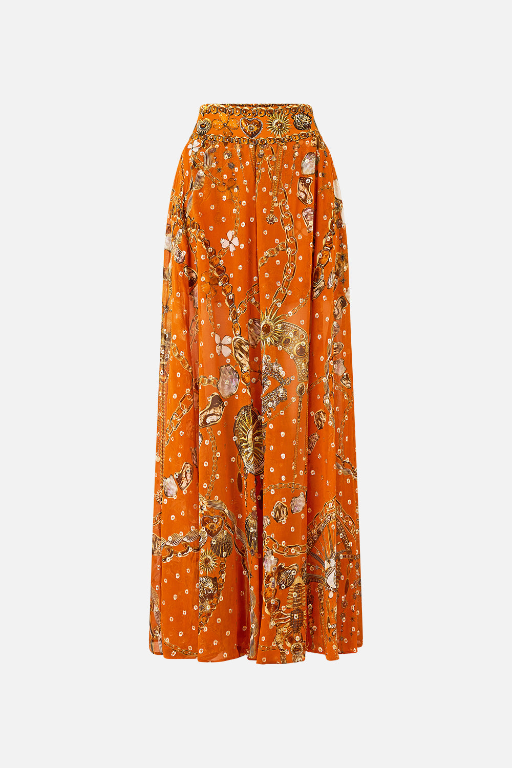 PANTALÓN DE PIERNA ANCHA TRANSPARENTE TALISMANES DE TURQUÍA