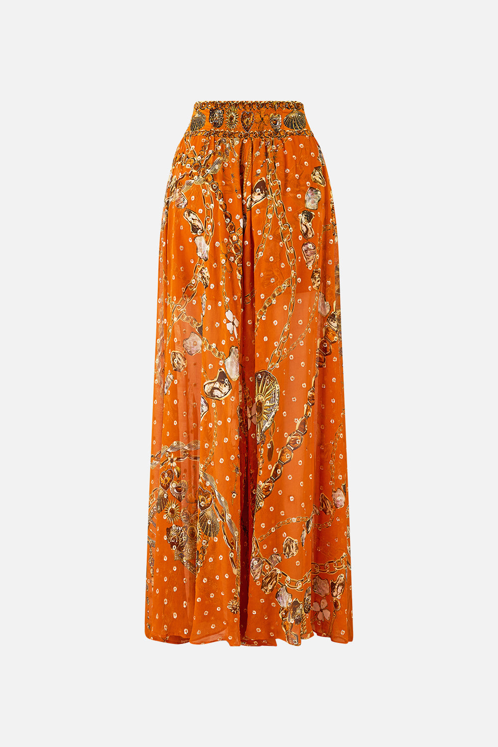 PANTALÓN DE PIERNA ANCHA TRANSPARENTE TALISMANES DE TURQUÍA