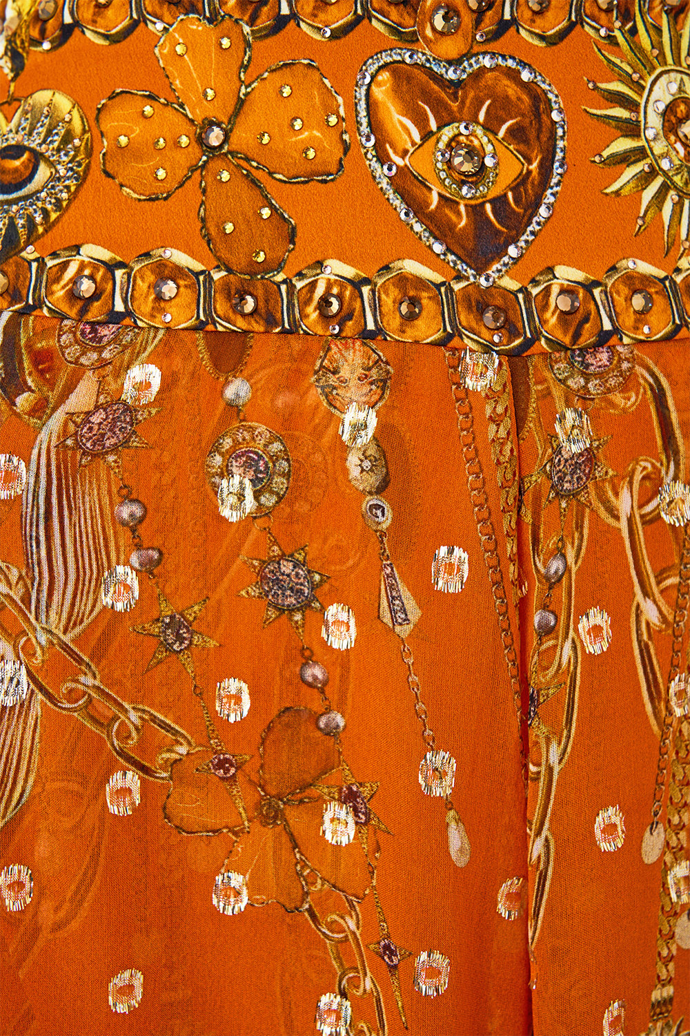 PANTALÓN DE PIERNA ANCHA TRANSPARENTE TALISMANES DE TURQUÍA