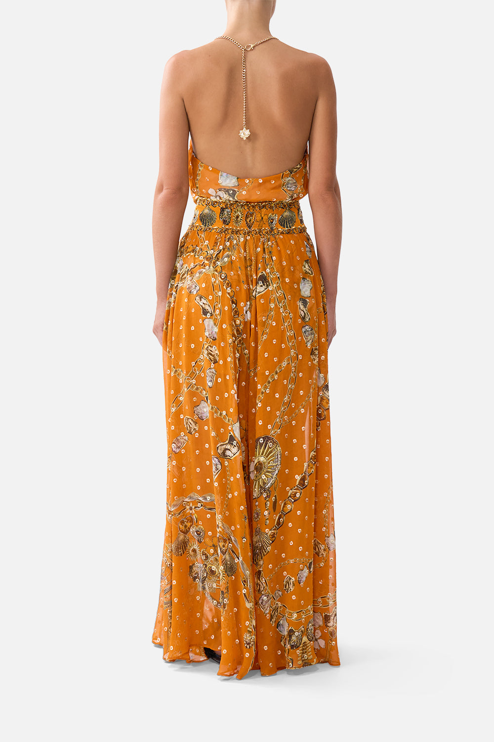 PANTALÓN DE PIERNA ANCHA TRANSPARENTE TALISMANES DE TURQUÍA