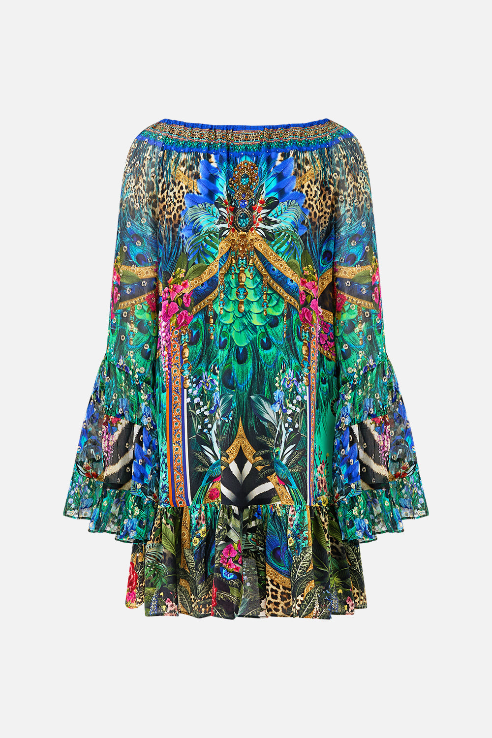 VESTIDO CON VOLANTES CORTE A ANIMAL ALCHEMY