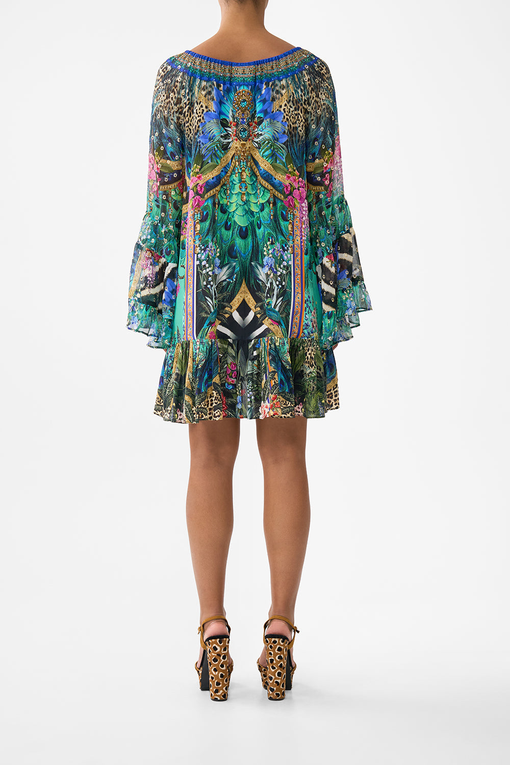 VESTIDO CON VOLANTES CORTE A ANIMAL ALCHEMY