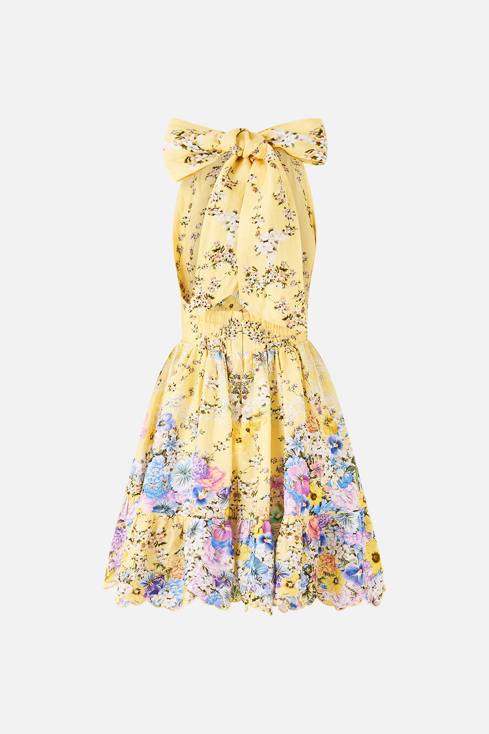 MINIVESTIDO CORTO HALTE CON VOLANTES DARLING BUDS