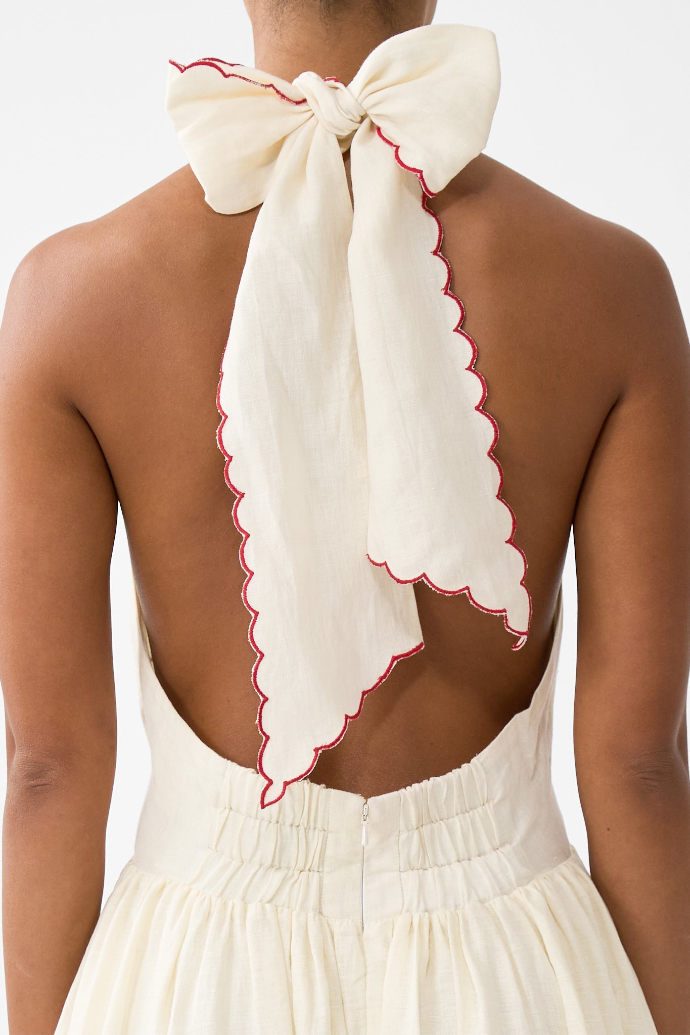 High Class Hookah Ruffle Hem Halter Dress | CAMILLA US – CAMILLA