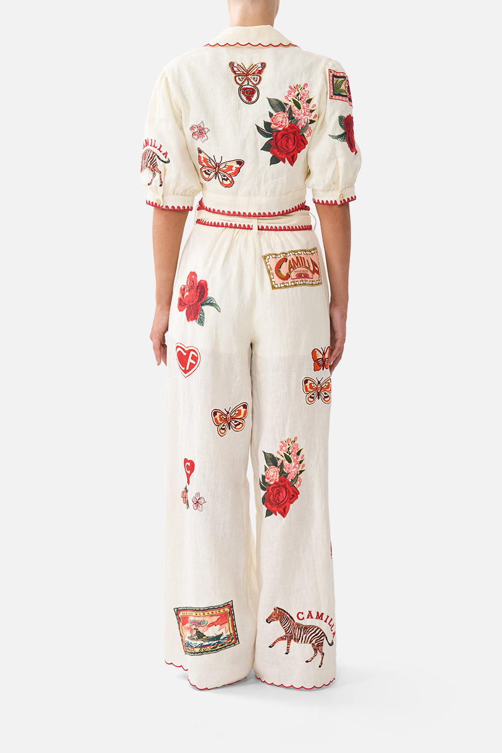 SCARF BELT WIDE LEG PANT HIGH CLASS HOOKAH