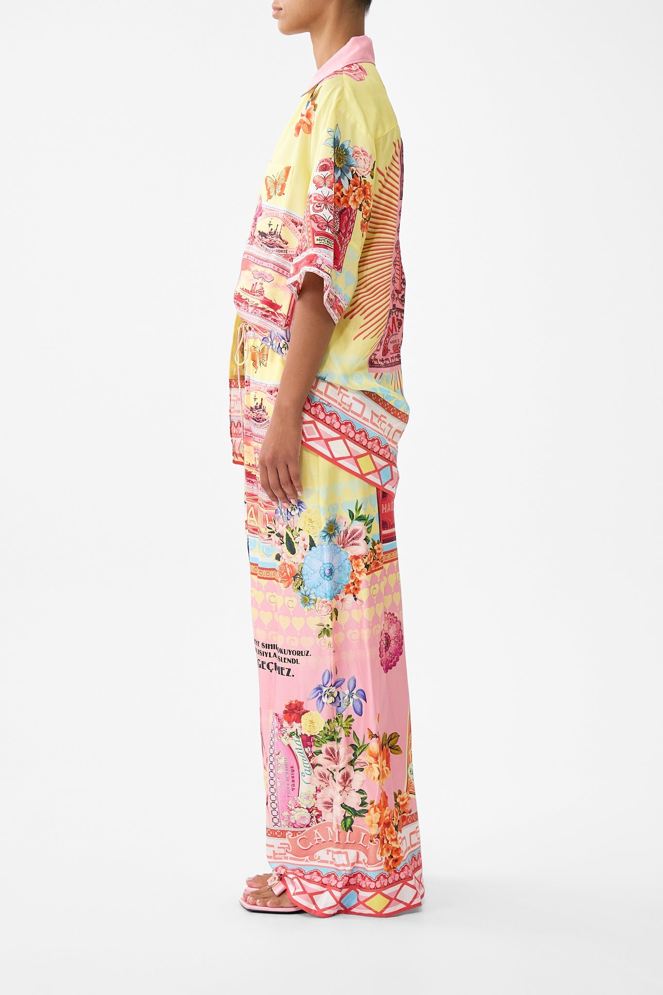 OVERSIZED SHIRT WITH POCKET COLLAGE KINGDOM