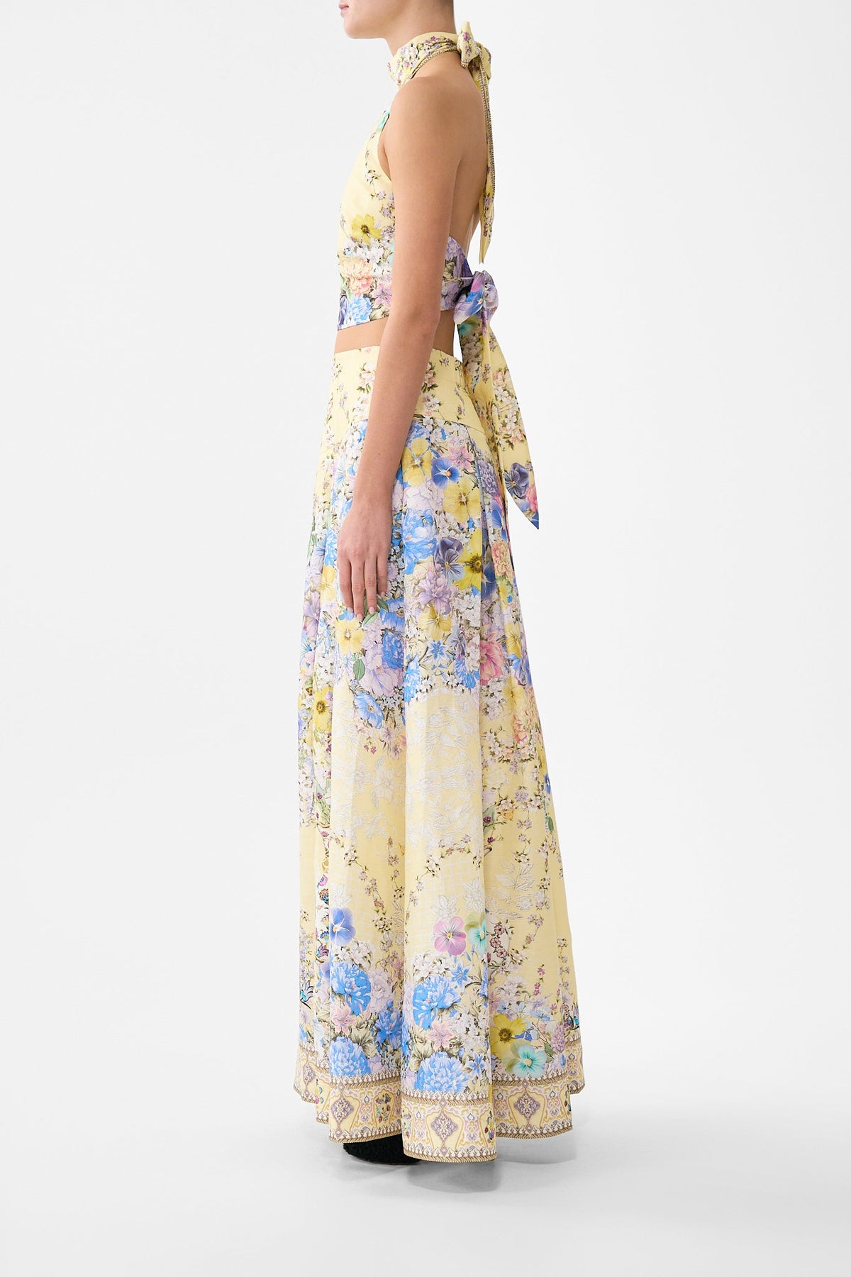 CORSET WAIST MAXI SKIRT DARLING BUDS