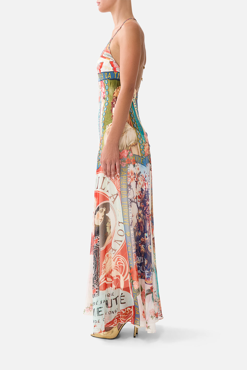 HARDWARE DETAIL SLIP DRESS HIGH CLASS HOOKAH