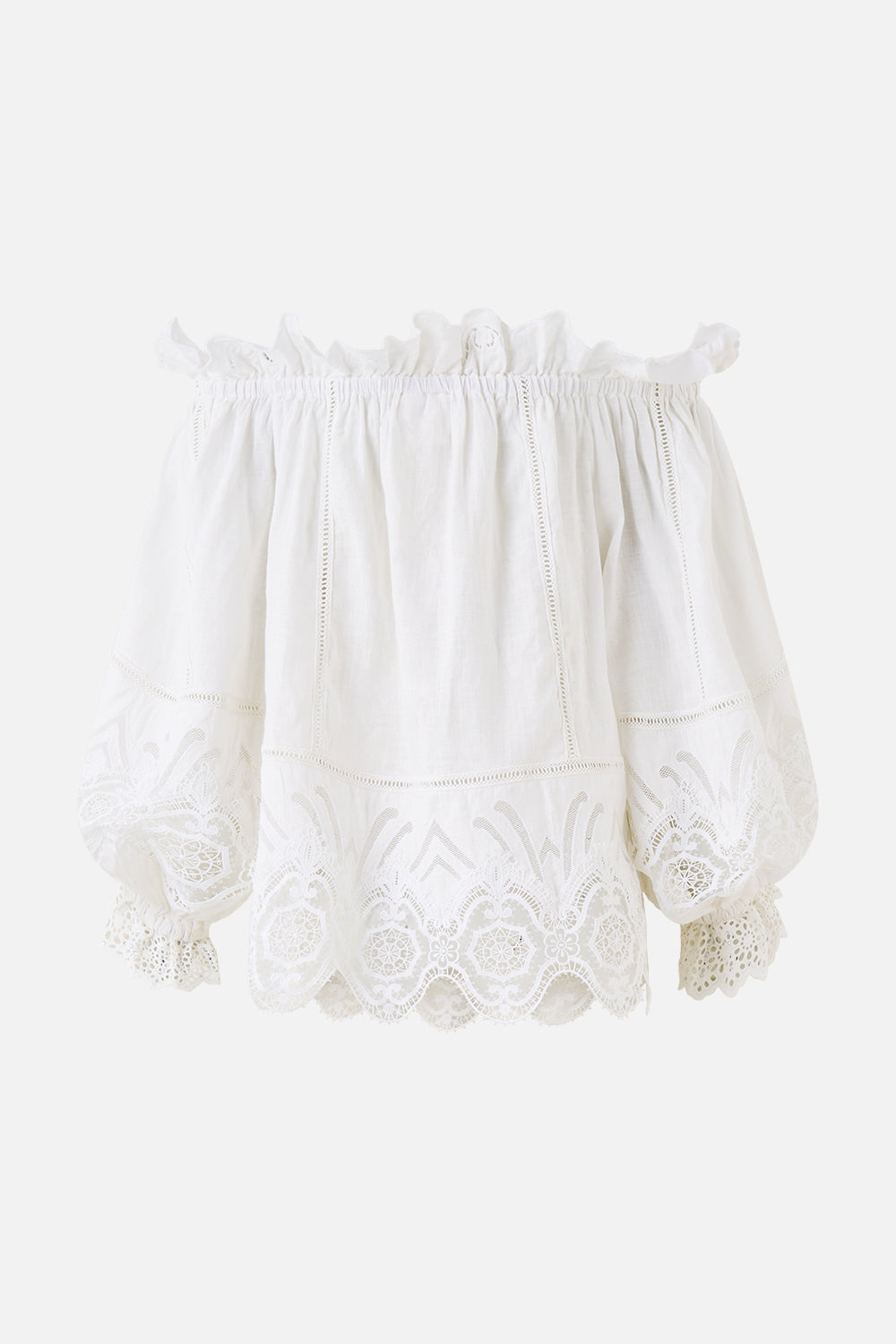 All About That Lace Frill Off Shoulder Top | CAMILLA AU