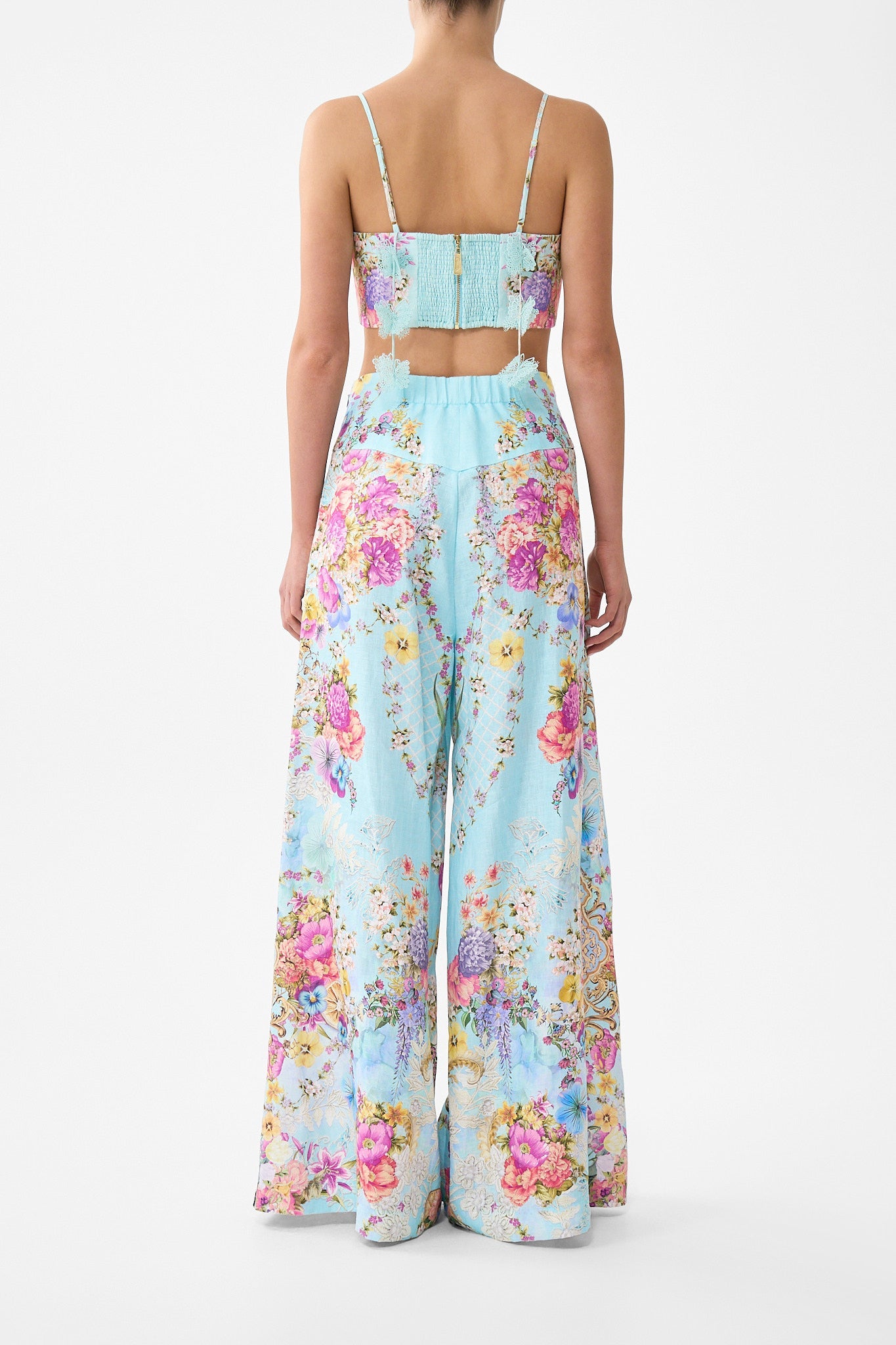 TOP CORTO CORSET FLORES BAZAAR