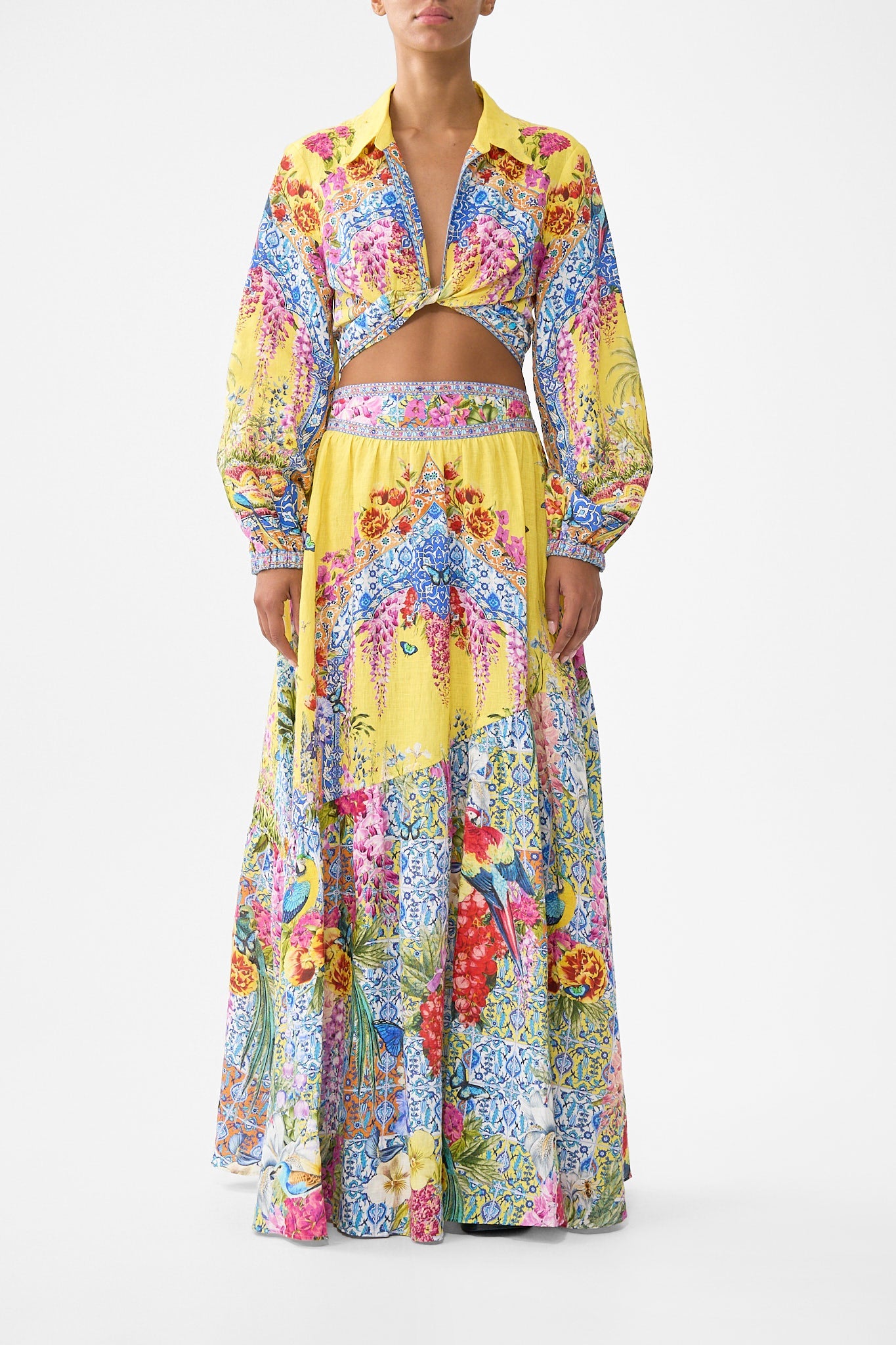 SKIRT WITH SHAPED SEAM SULTANAHMET SUMMER