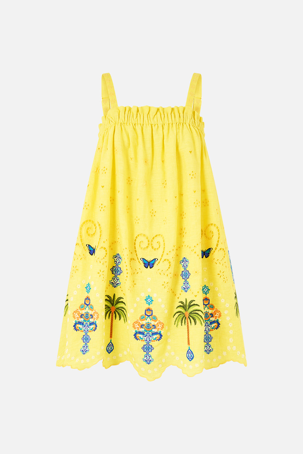 VESTIDO CORTO DE VERANO DE TIRANTES ANCHOS SULTANAHMET