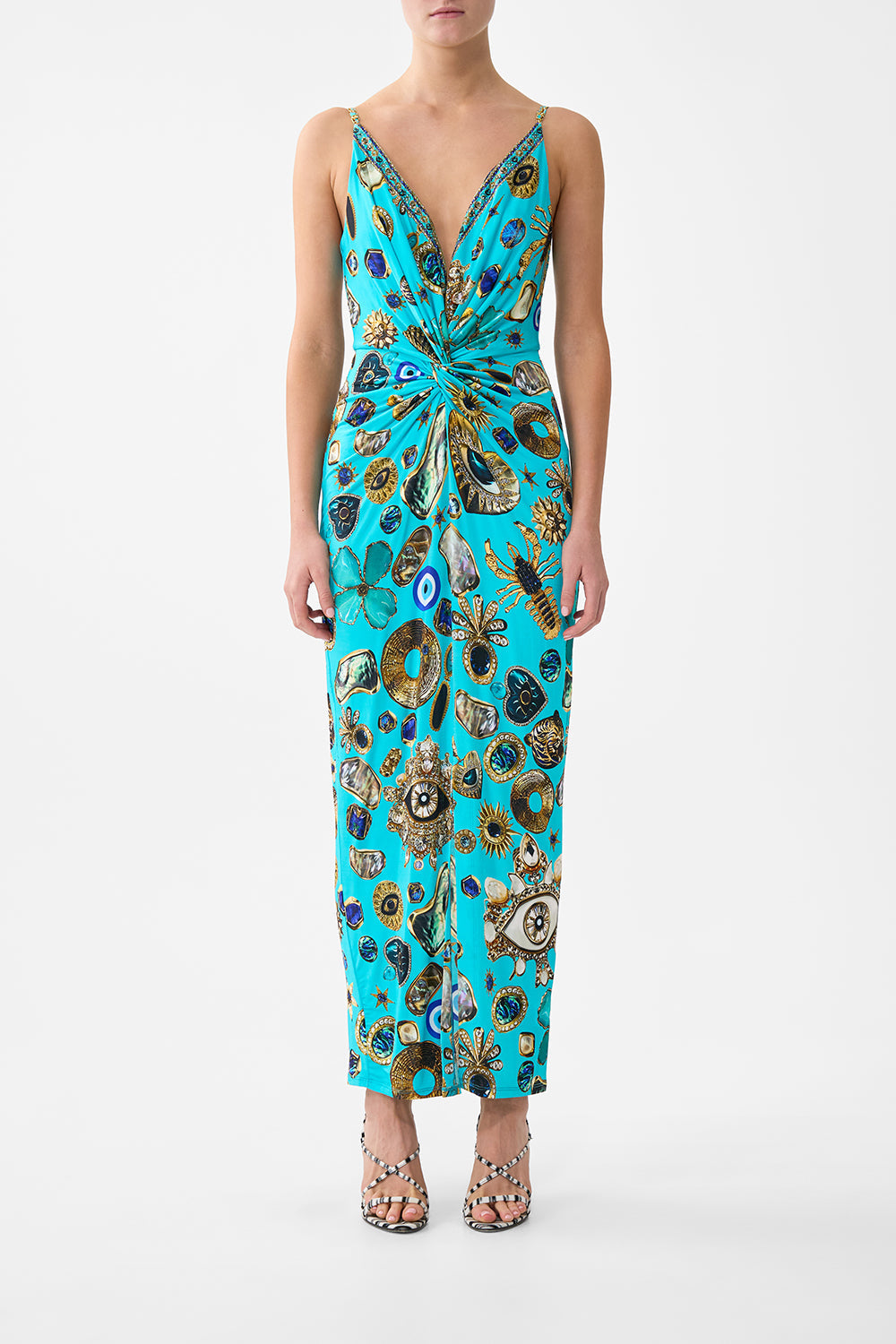 STRAPPY DRESS WITH TWIST FRONT TOTEMS AND TREASURES