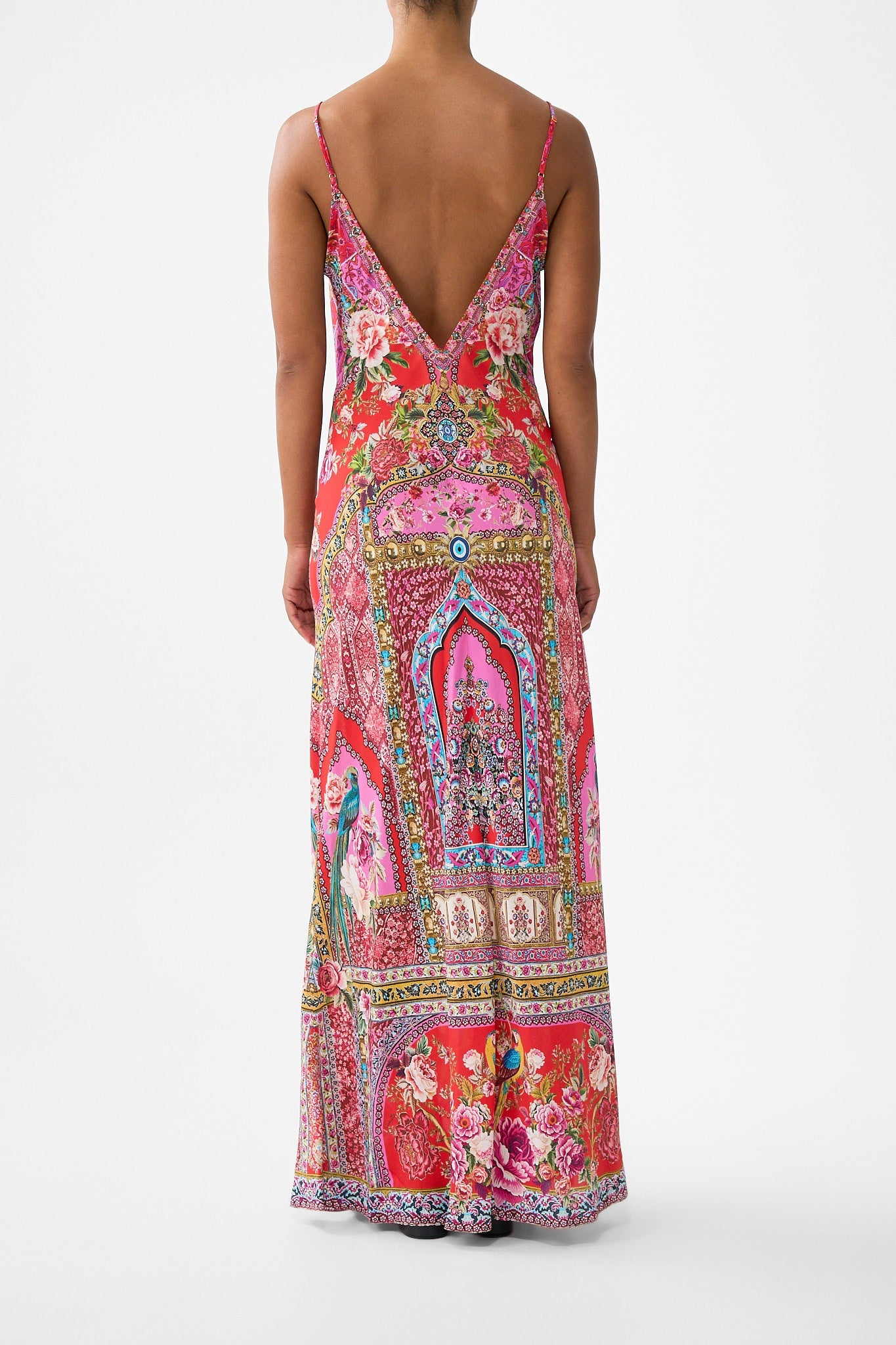 VESTIDO LENCERO LARGO AL BIES CUELLO V HEIRLOOM EMPIRE