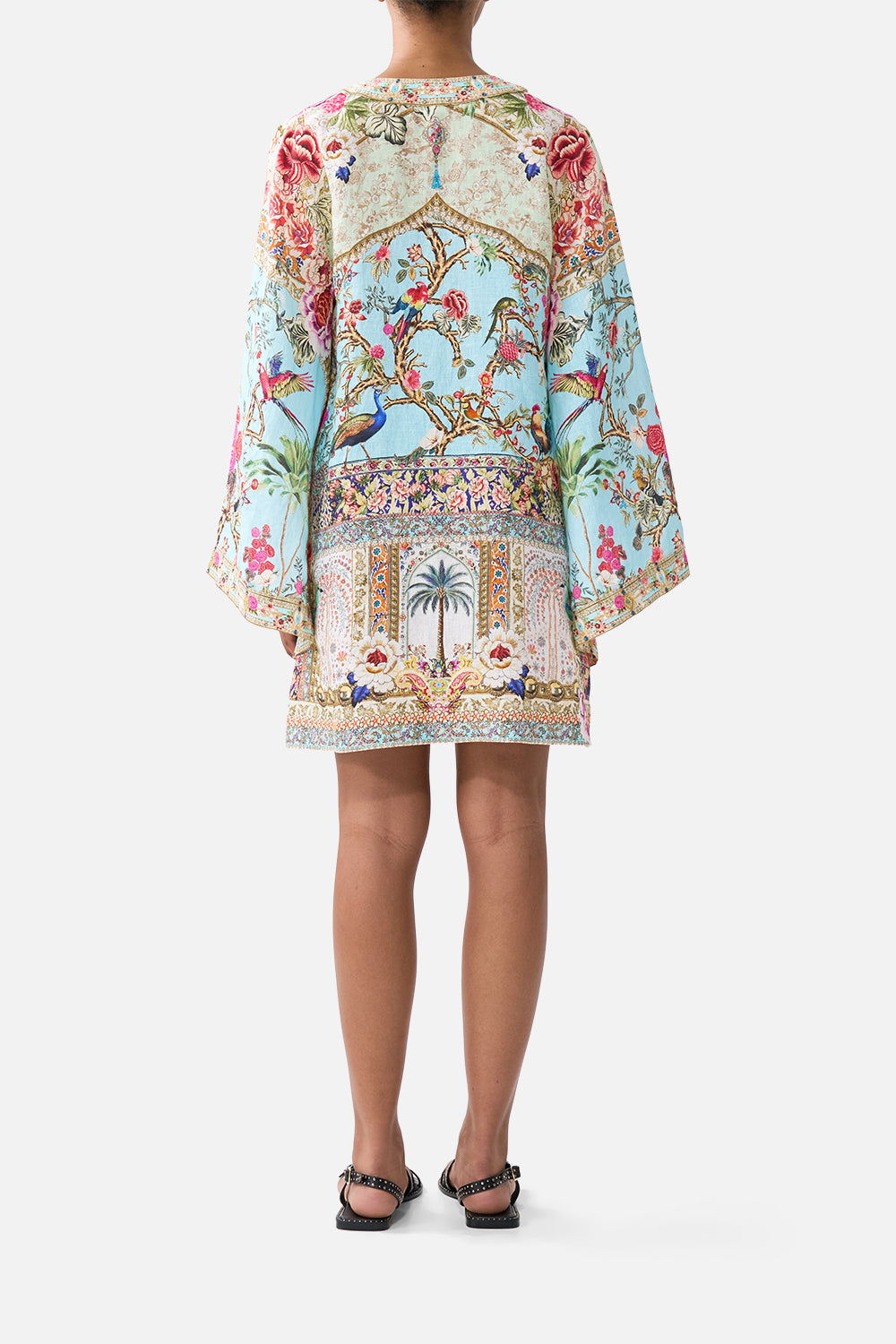 Sultans And Queens Deep V-Neck Hardware Short Kaftan | CAMILLA US