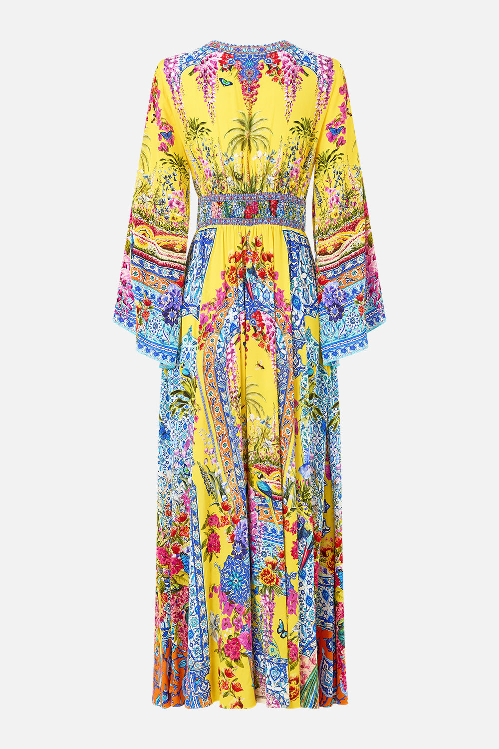 VESTIDO DE MANGA KIMONO CON DETALLE FRUNCIDO SULTANAHMET VERANO