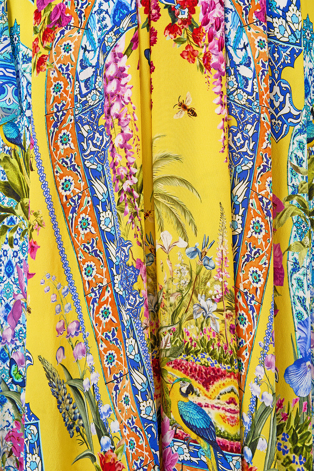 Sultanahmet Summer Kimono Sleeve Dress With Shirring Detail