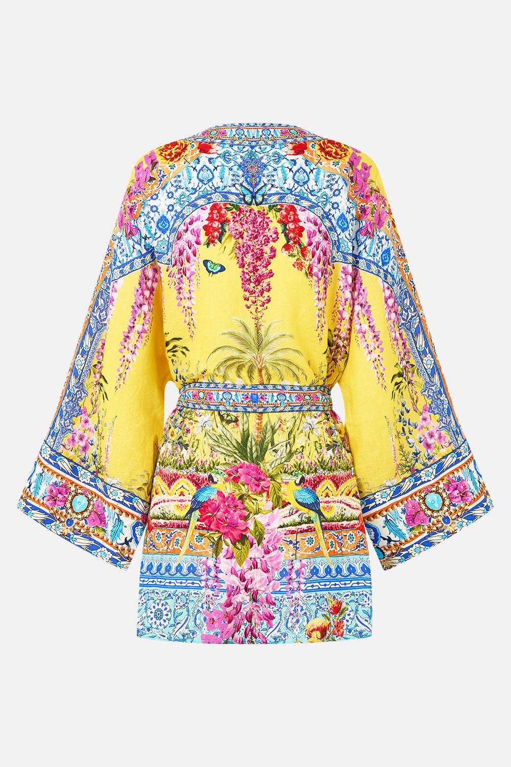 The CAMILLA short kimono wrap from our print Sultanahmet summer, back product view