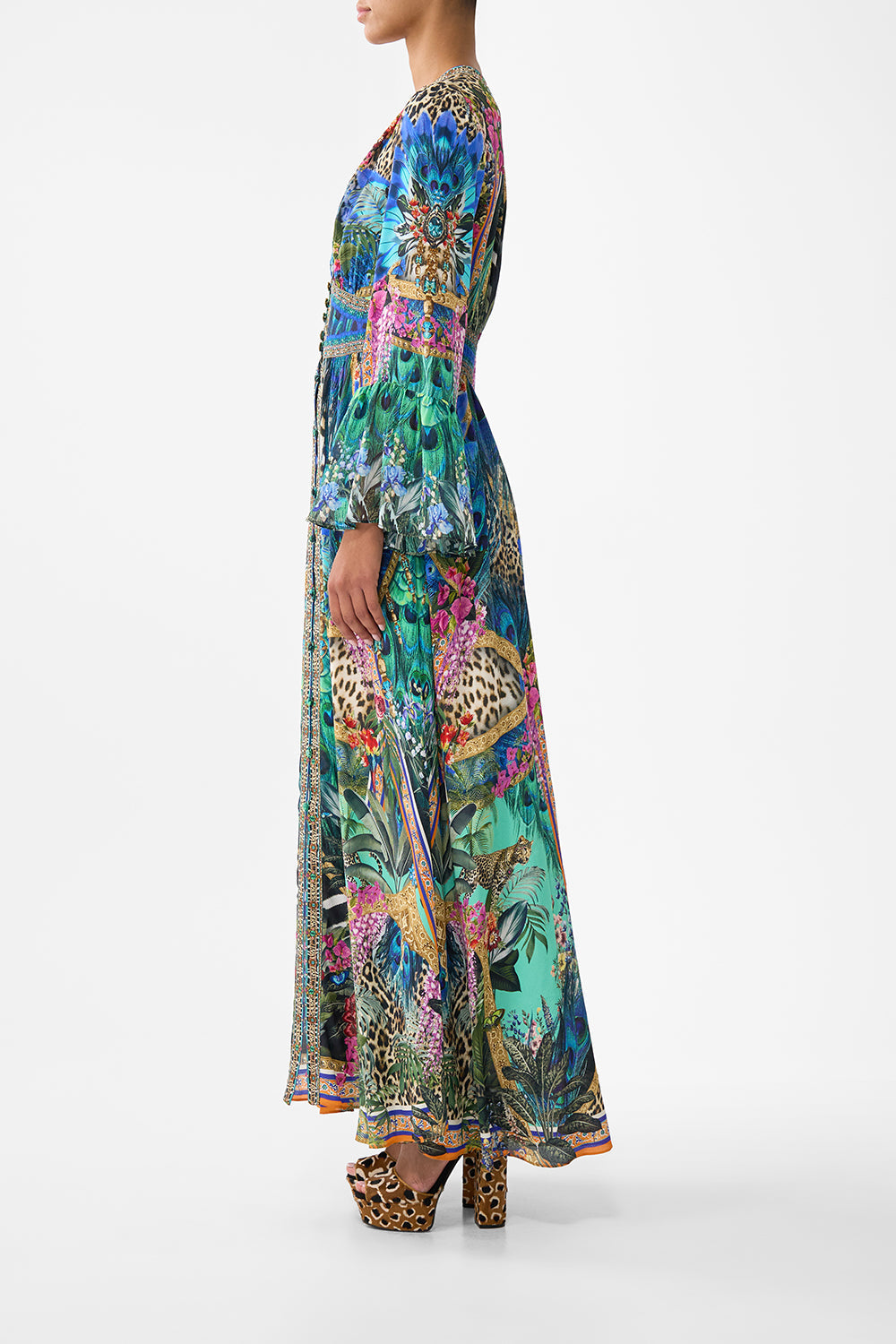 VESTIDO CON CINTURILLA AJUSTADA Y MANGA CON VOLANTES ANIMAL ALCHEMY