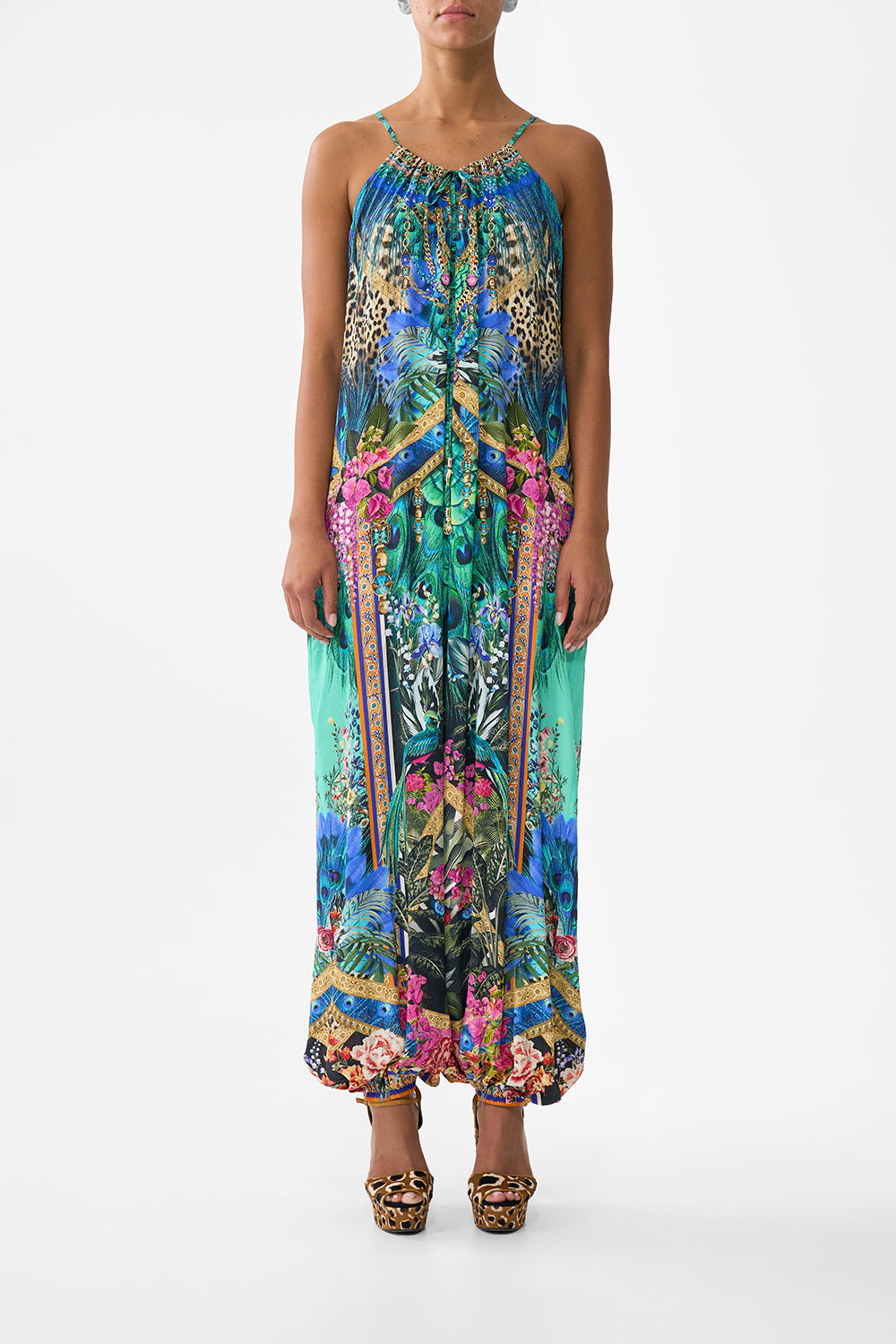 The CAMILLA balloon jumpsuit from our print animal alchemy