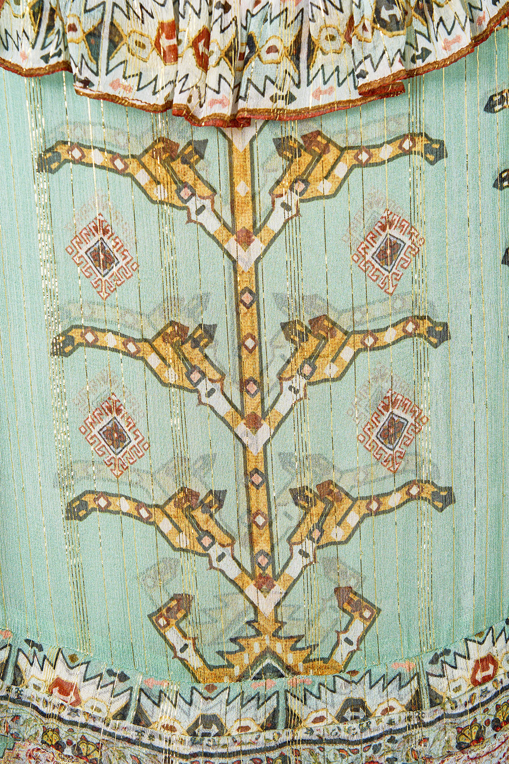 GATHERED MINI TIERED DRESS WITH FRILL DETAIL LEGEND HAS IT