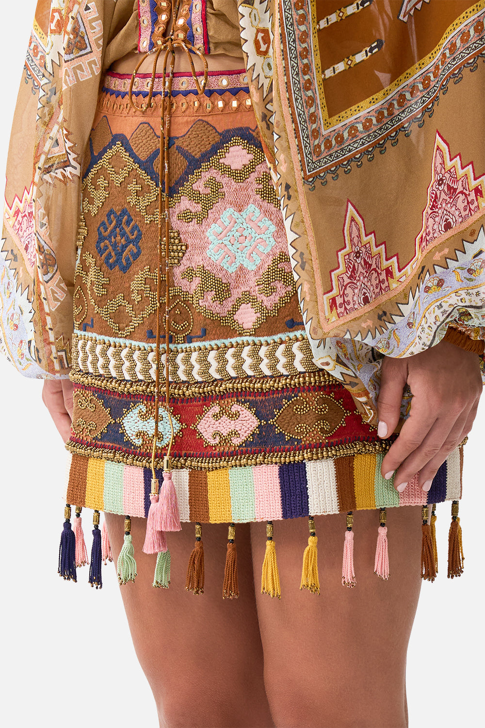 MINI SKIRT FABRIC OF TIME