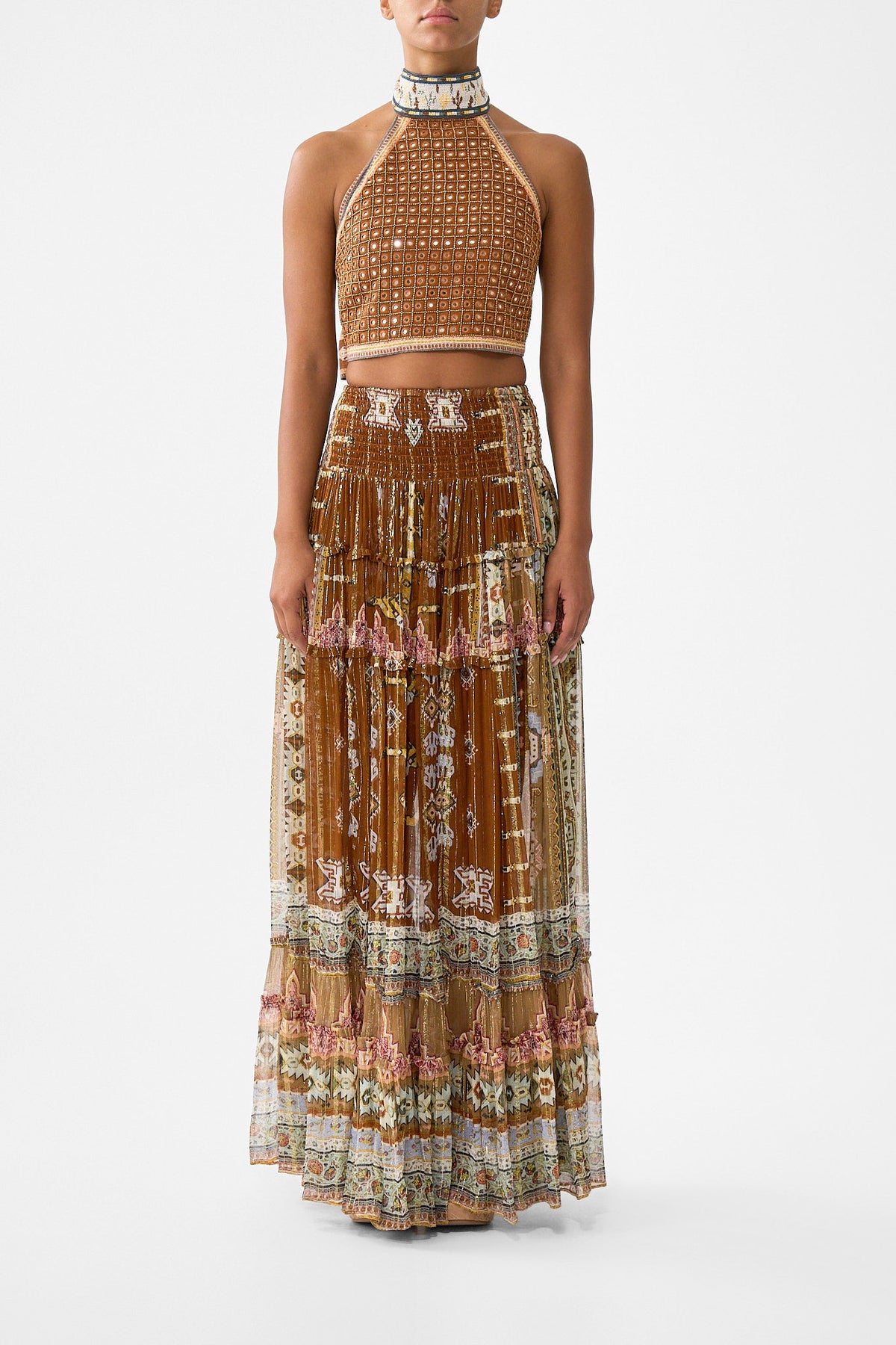 HALTER TIE BACK TOP FABRIC OF TIME