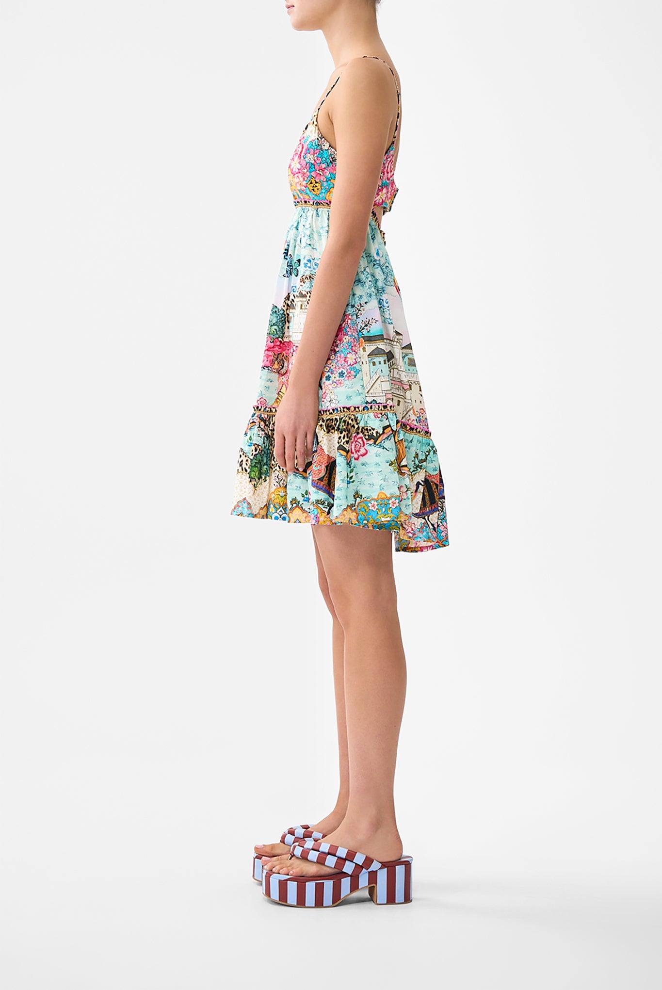 Miniature Moments Short Dress With Jersey Bodice | CAMILLA US