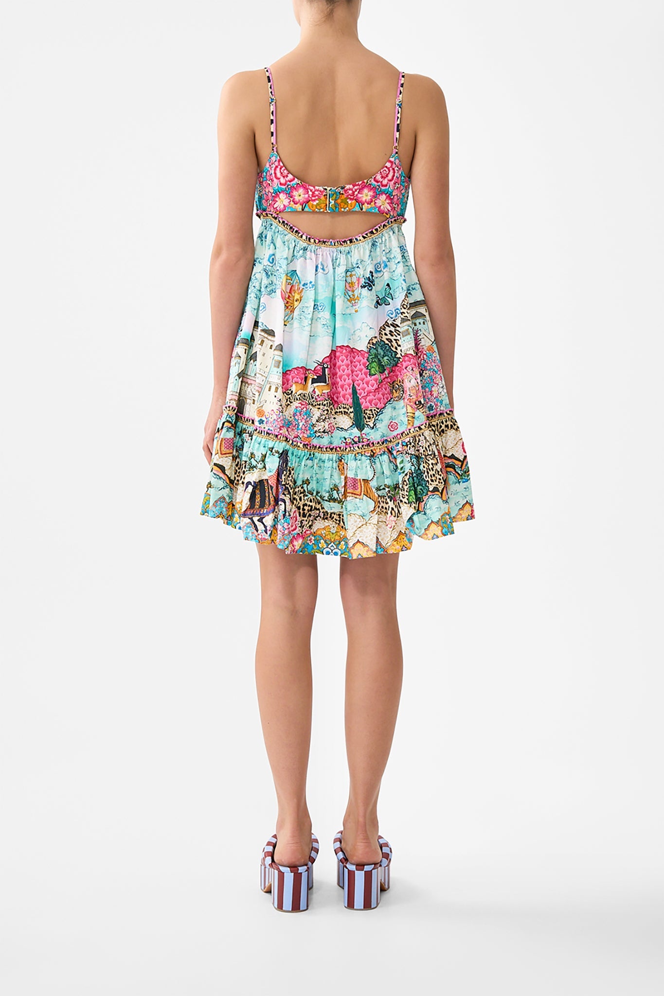Miniature Moments Short Dress With Jersey Bodice | CAMILLA US