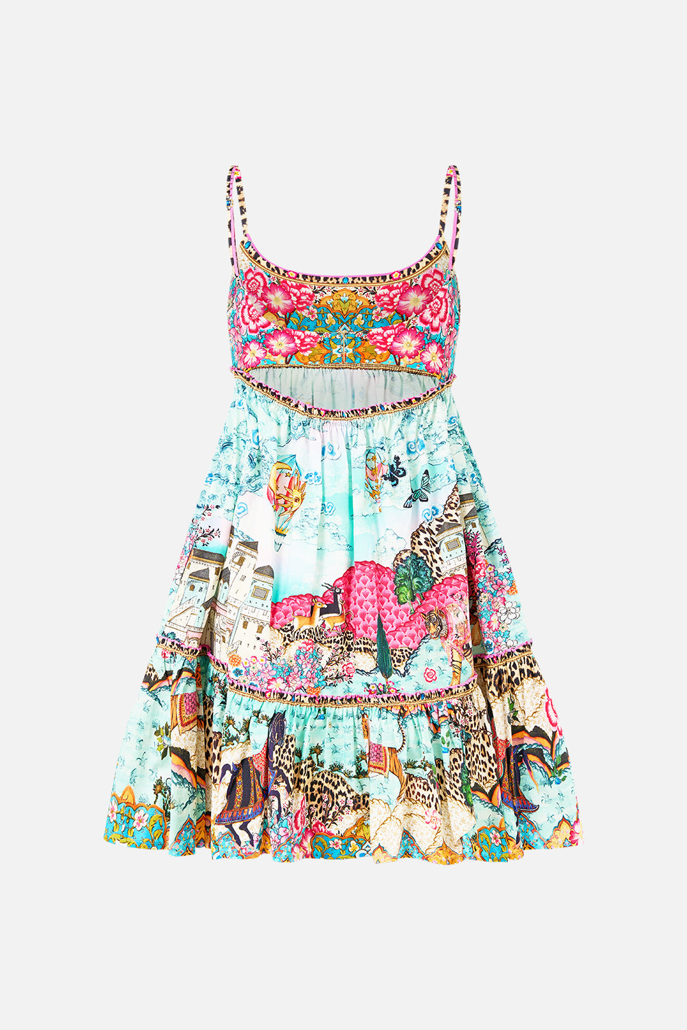 Miniature Moments Short Dress With Jersey Bodice | CAMILLA US