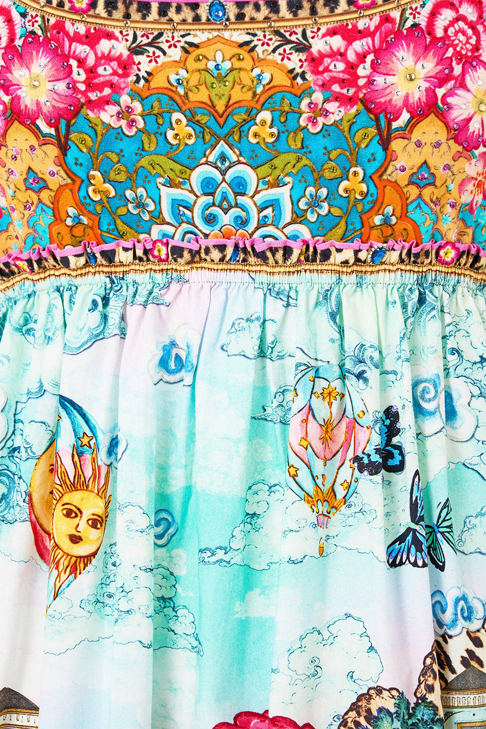 SHORT DRESS WITH JERSEY BODICE MINIATURE MOMENTS